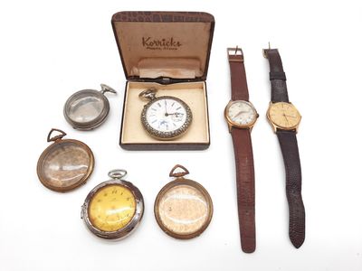 une image représentant un ensemble de montres et une montre dans un étui