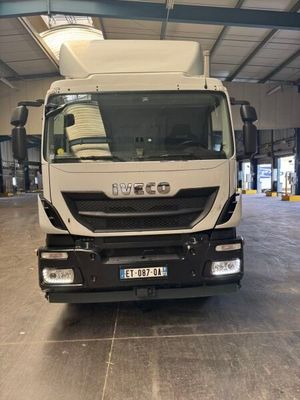 a picture of a truck parked in a garage