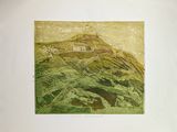 a picture of a painting on the wall of a room