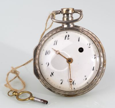 Montre à coq, le boîtier en argent, poids brut : 125,3g