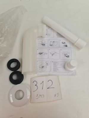 Lot de 9 kits de siphon et raccords pour lavabo en plastique…