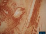 a picture of a drawing of a person holding a knife