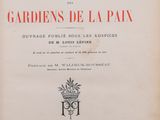 un vieux livre dont le titre est écrit en noir et rouge