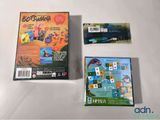 a game box and a game card on a table