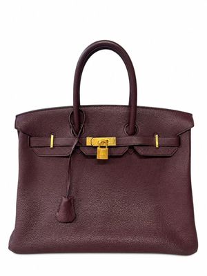 HERMES - SAC à main modèle "Birkin" 35 cm en cuir togo borde…