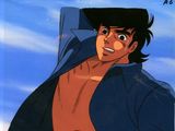 an image of a cartoon of a man in a blue jacket
