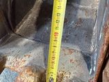 a measuring tape attached to the back of a truck