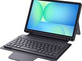 une image représentant un ordinateur portable sur lequel est posé un clavier