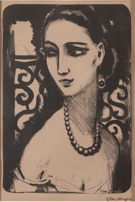 Kees van DONGEN (1877-1968). Le collier de perles. Estampe s…