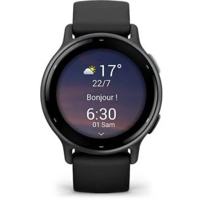 a close up of a smart watch on a white background
