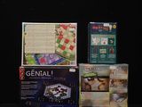 a lot of board games on display on the table