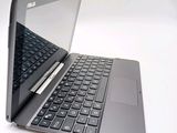a close up of a laptop with a keyboard on it