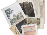 de nombreuses cartes postales anciennes sur un fond blanc