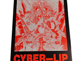 a black and red poster with a picture of a man on a motorcycle