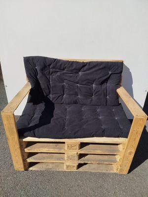 Lot de 4 coussins pour palette - dimensions 60x120 cm - coul…