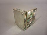mother of pearl inlayed silver box with mother of pearl inlay