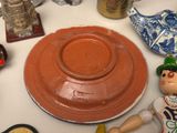 a picture of a table topped with a bowl and a plate
