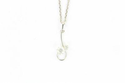 gros plan d'un collier sur fond blanc