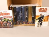 a lot of books that are sitting in a box