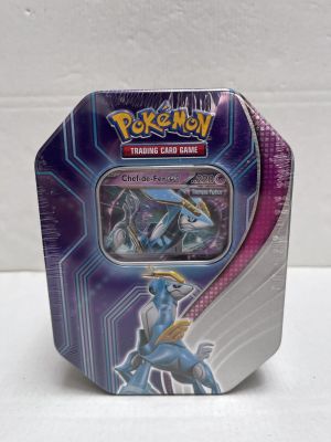 a close up of a box of pokemon trading card game