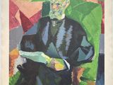 an image of a painting of a man sitting in a chair