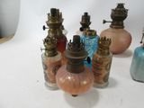 a lot of small bottles that are sitting on a table