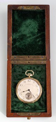 HOWARD and CO, Watch Co., montre de gousset en or vert 585/1…