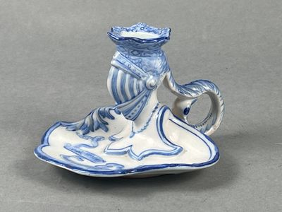 Emile GALLE (Lorraine), période Saint-Clément. Bougeoir à ma… - Photo 1