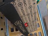 a cardboard box that has a pair of scissors inside of it