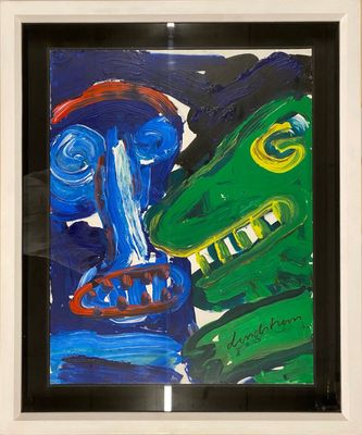 Bengt Lindstrm - Sans titre Acrylique sur papier marouflé su…