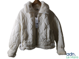 a picture of a white jacket on a hanger