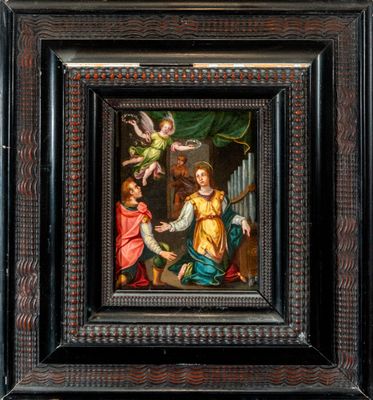 an image of a painting of a group of people in a room