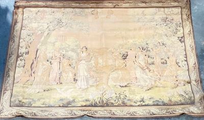 a picture of a tapestry hanging on the wall