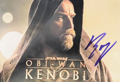 photo dédicacée d'Obi-Wan Kenobi tirée du film « Star Wars : Le Réveil de la Force »