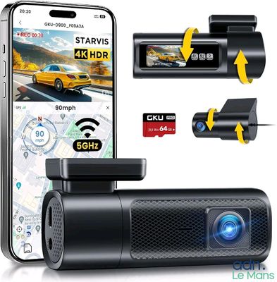 an image of a car dvr with a camera attached to it