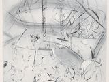 une image d'un dessin représentant un groupe de personnes dans une pièce
