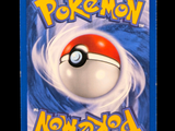 a picture of a pokemon card with a red and white ball on it