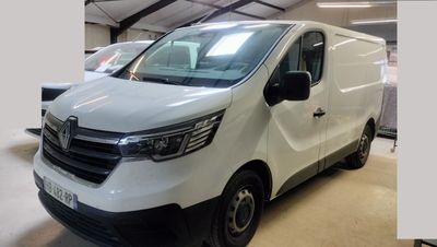 a picture of a white van parked in a garage