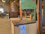 a machine that is sitting inside of a building