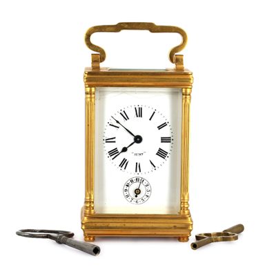 ANONYME Pendulette d'officier à fonction réveil en laiton