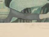 an image of a painting of a woman holding a bird