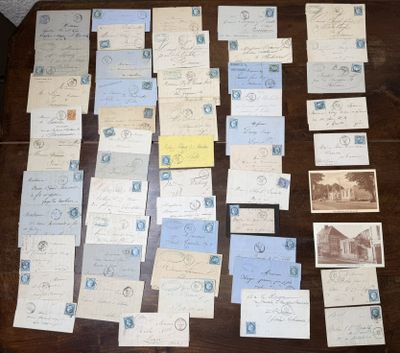 a lot of old letters on the table