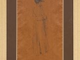 an image of a drawing of a woman in a hat and coat