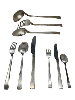 a set of silverware with spoons, forks and spoons