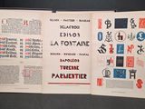 an open book with a bunch of different designs on it