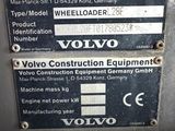 a sign on the side of a machine that says volvo construction equipment