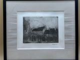 une image représentant une photo en noir et blanc d'une grange