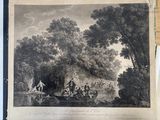une vieille photo montrant un groupe de personnes dans un bateau sur une rivière