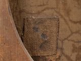 a close up of a piece of wood with a hole in it