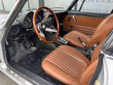 a car with leather seats and a steering wheel